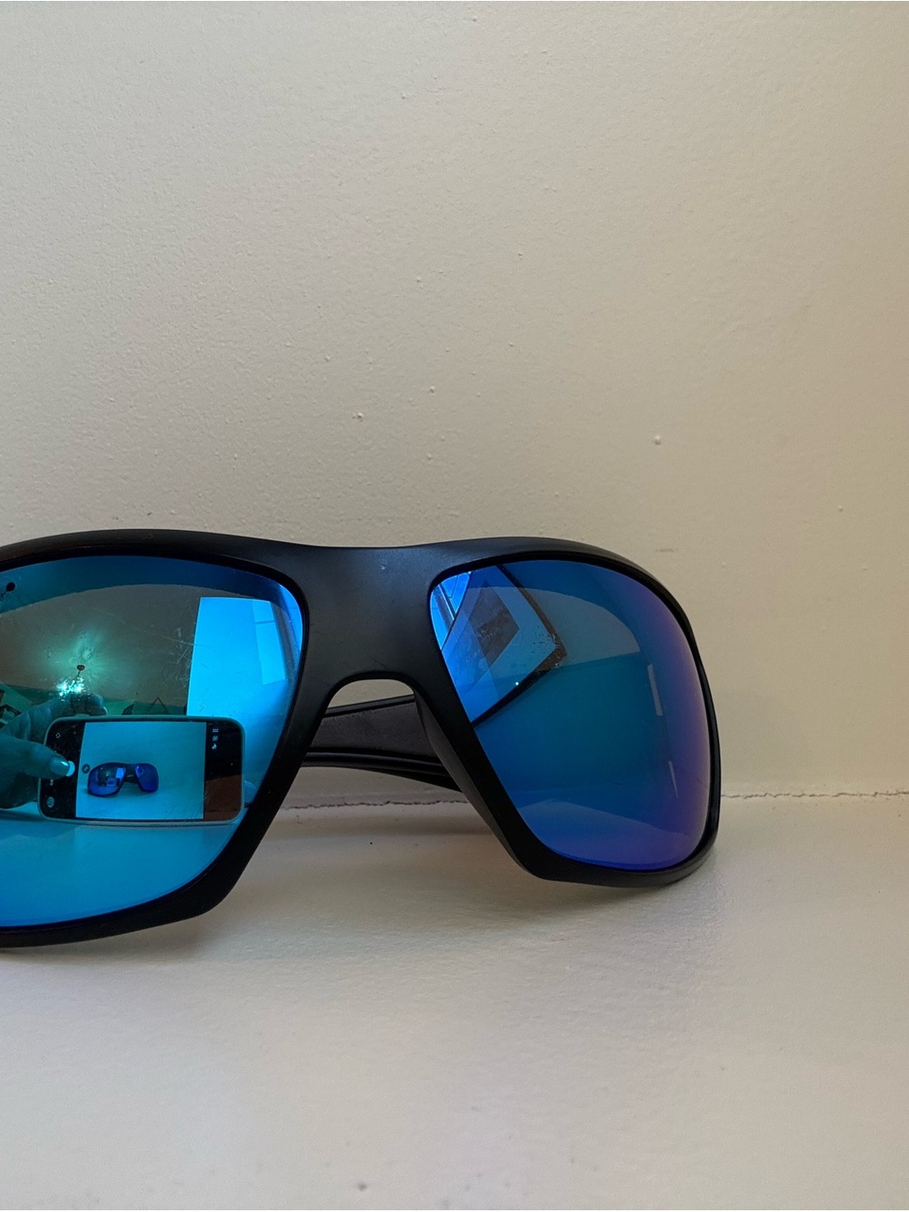 Bomber Polarized Floating Sunglasses Blue Mirror Fishing Boating Wrap UV